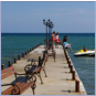 a view of the pier at Garden of Eden St. Vlas